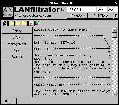 LANfiltrator Beta 10