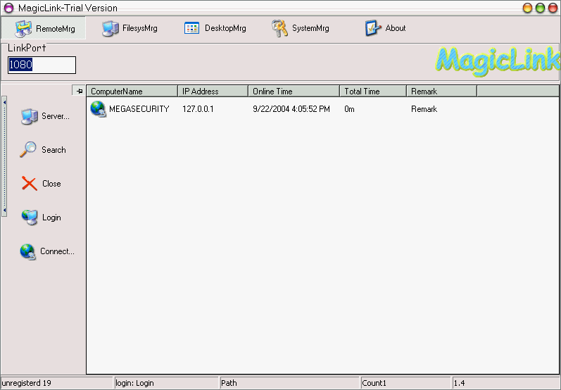 MagicLink netPcSpy 1.4
